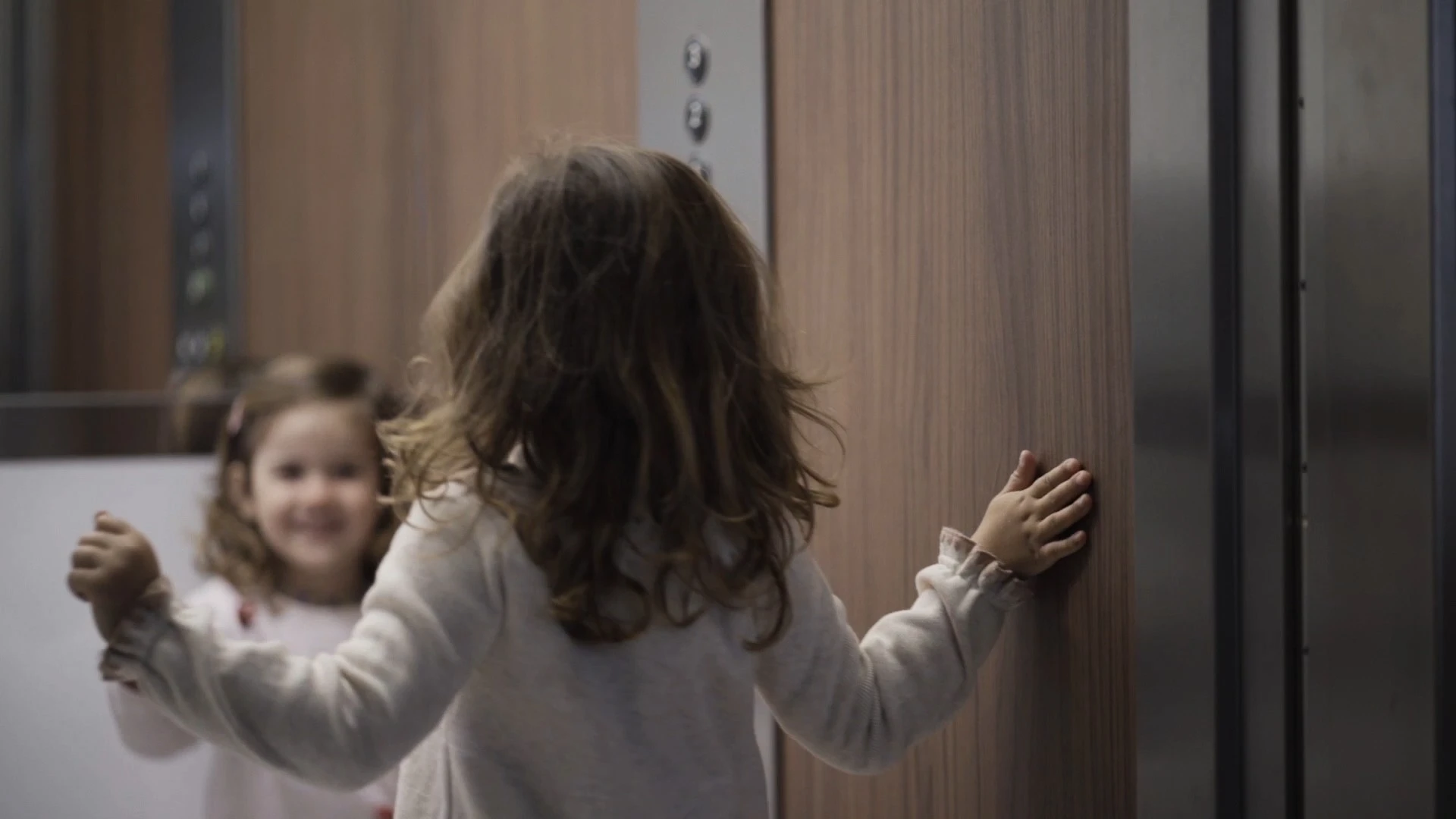 Children at elevator